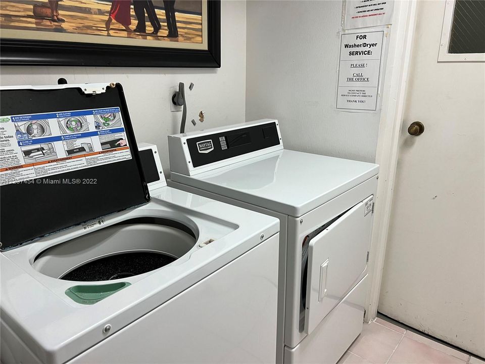 Right out your door.  Only shared by 4 units