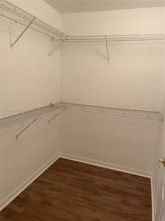 walk in master closet