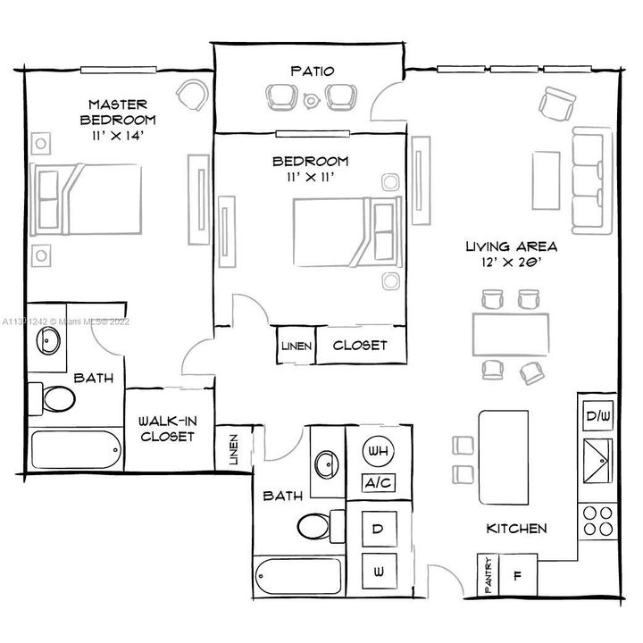 Recently Rented: $2,230 (2 beds, 2 baths, 1059 Square Feet)