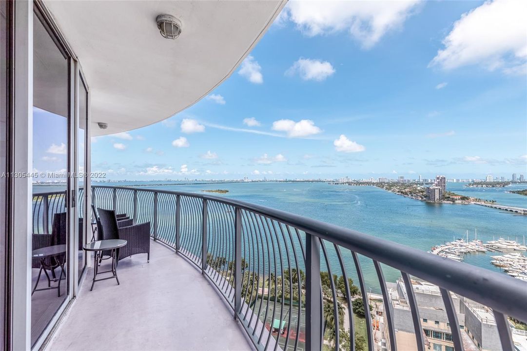 Large Balcony - Access from both bedrooms and living area.