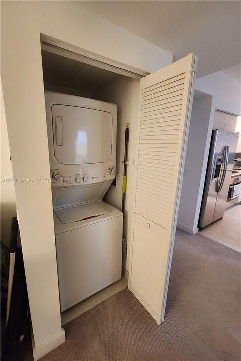 Washer and Dryer Combo in the unit