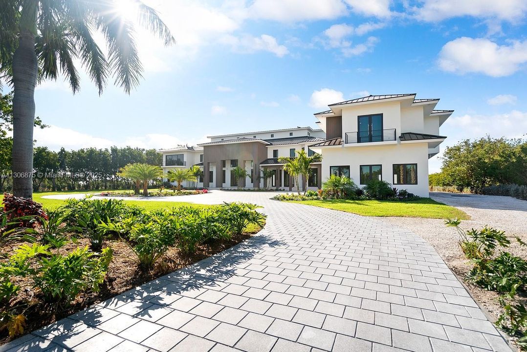 Private Gated Entry With Circular Driveway