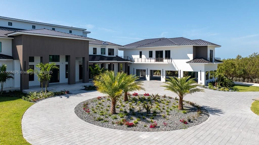 Private Gated Entry With Circular Driveway