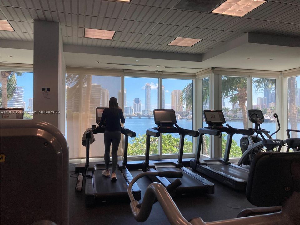 Gym facing the intracoastal