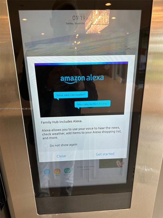 Samsung fridge with Alexa