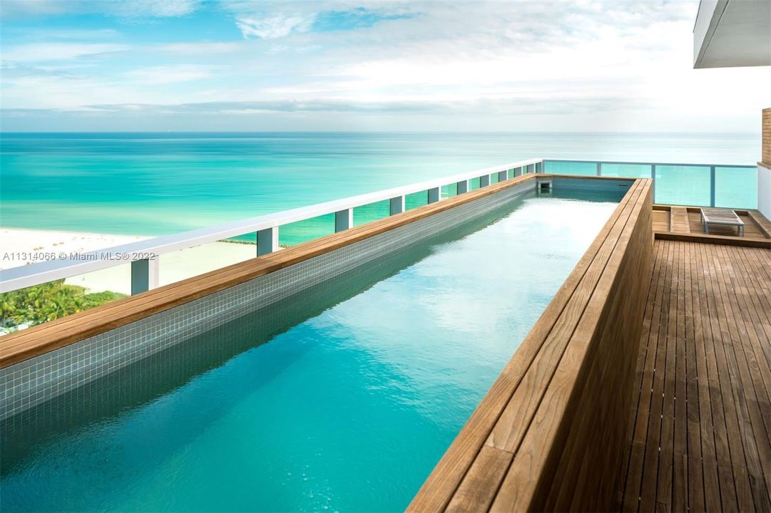 Rooftop Pool overlooking the Ocean