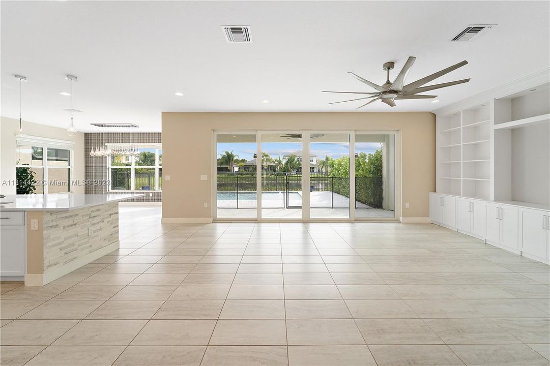 Living room from front hallway