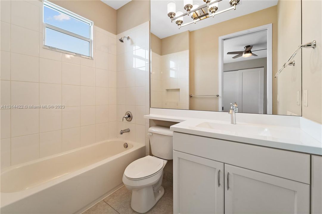 ensuite bathroom for secondary bedroom upstairs front of house