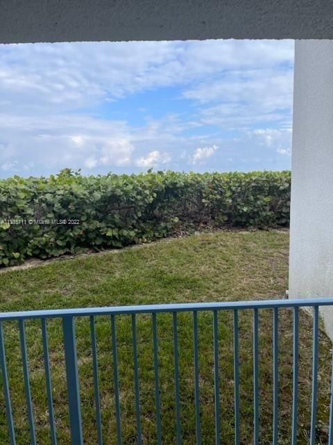 Balcony on upper floor.