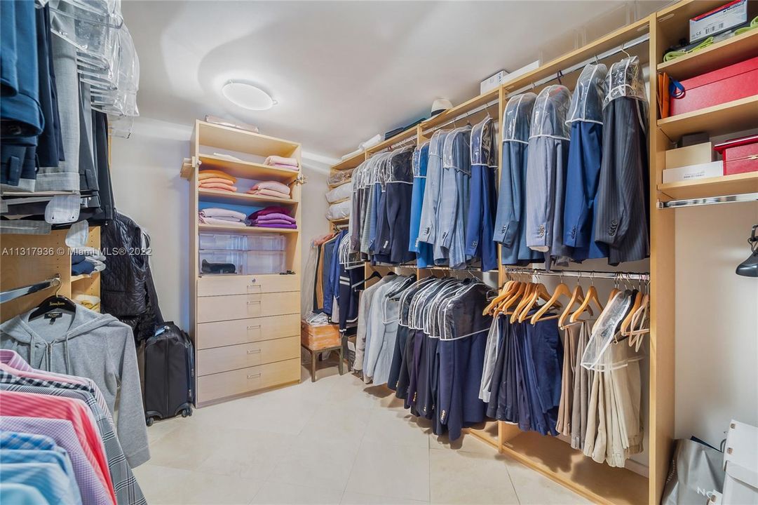 One Of The Two Large Master Bedroom Closets
