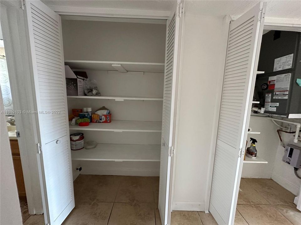 doors to utility closets/pantry