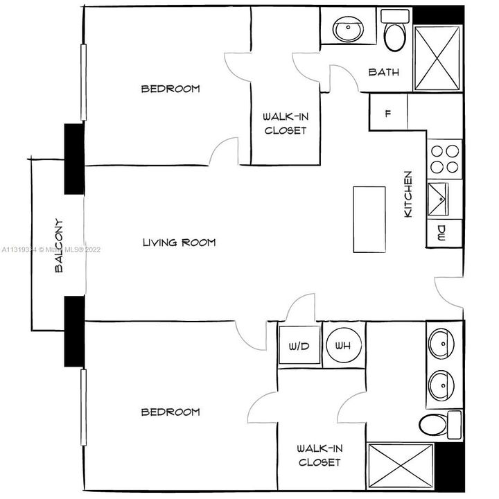 Recently Rented: $3,051 (2 beds, 2 baths, 1212 Square Feet)