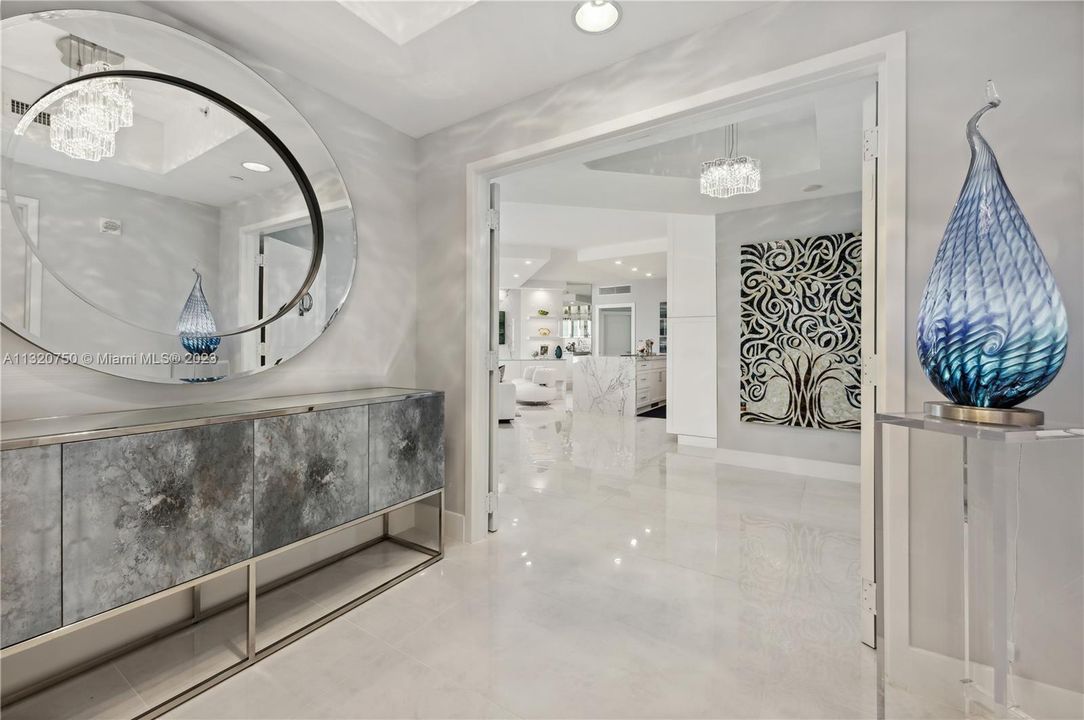 Private secure elevator opens to your condo