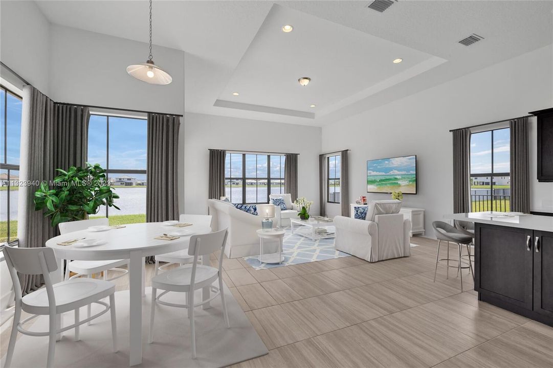 Breakfast Nook and Family Room