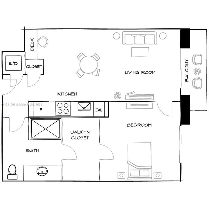 Recently Rented: $2,499 (1 beds, 1 baths, 768 Square Feet)
