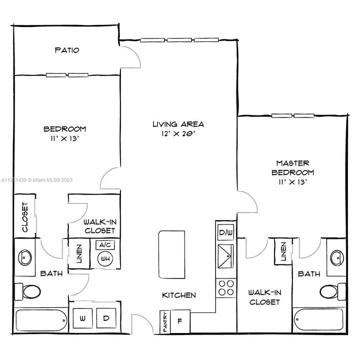 Recently Rented: $2,848 (2 beds, 2 baths, 1074 Square Feet)