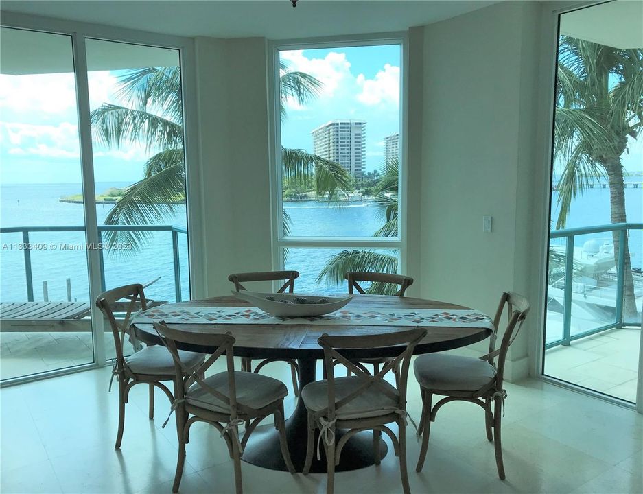 Dining-room, beautiful water views