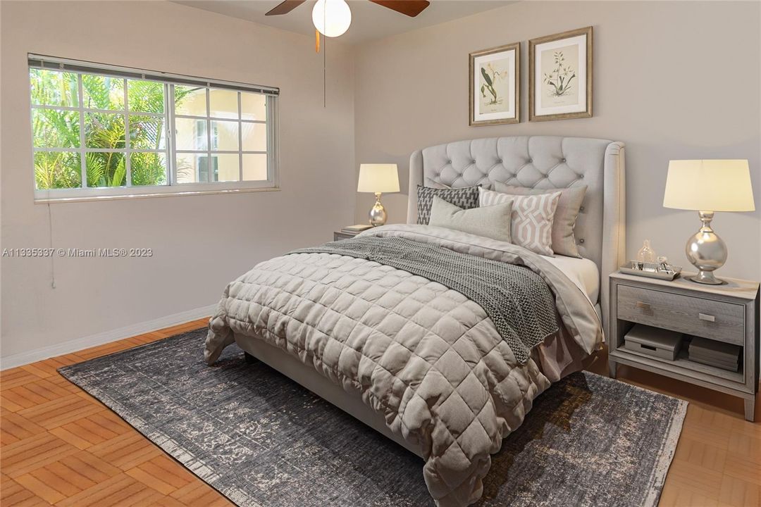 Staged 3rd Bedroom
