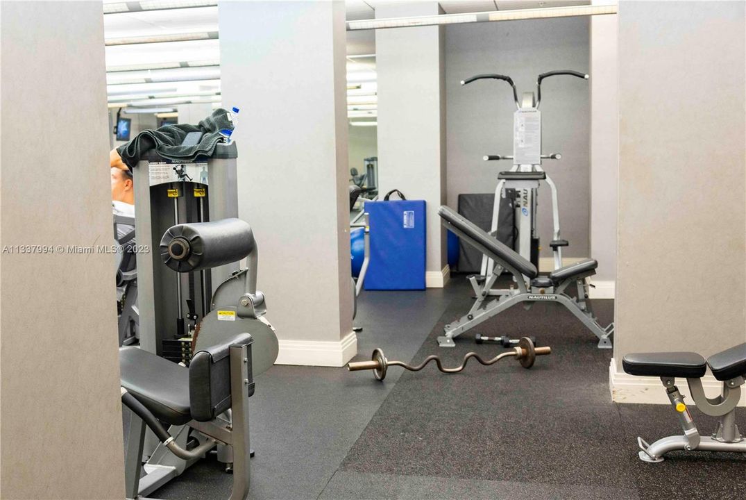 Gym in building