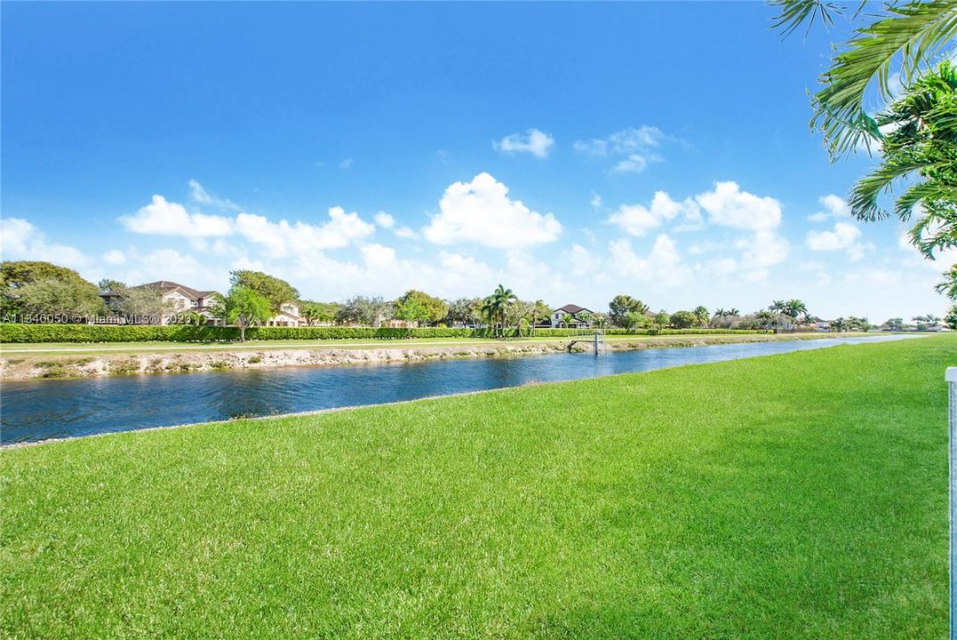 Beautiful canal in backyard