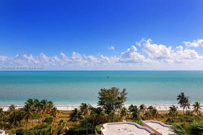 RARELY OFFERED. Direct southeast oceanfront slope. Views from every room to the beach and bay. 