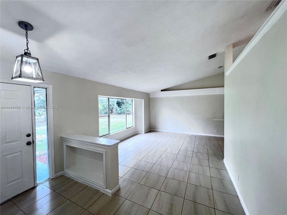 Foyer Entry with View to Living Room