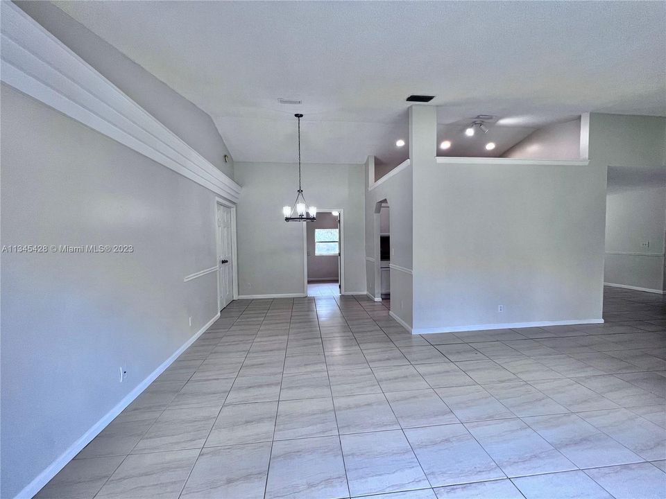 View of Dining Room from Living Room