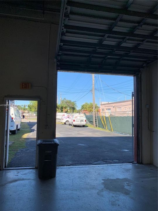 Garage Door for entry to vacant unit