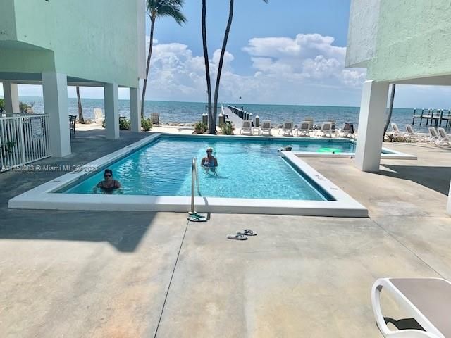 Oceanfront pool leading to 400 ft dock