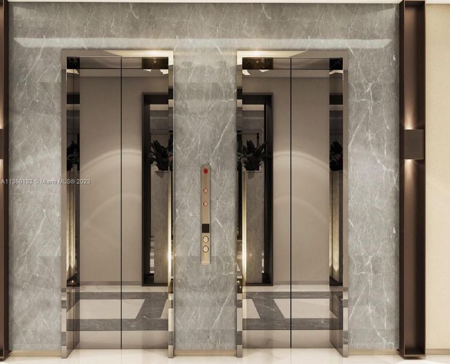 rendering of new elevators