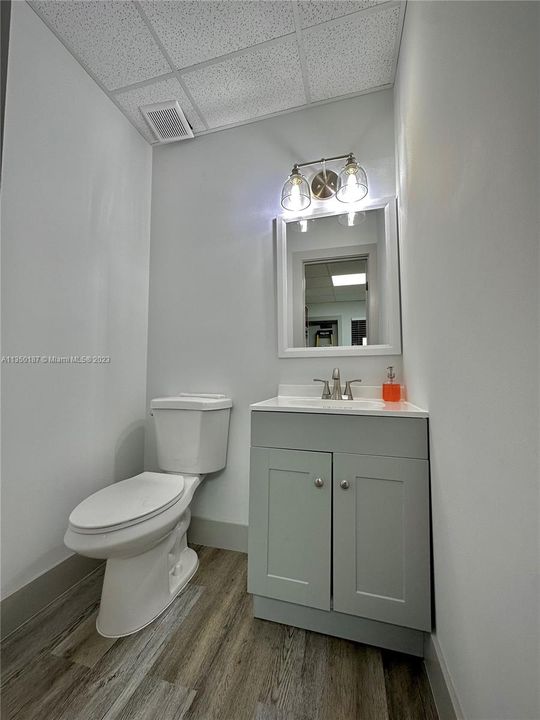 Private bathroom in doctor's office