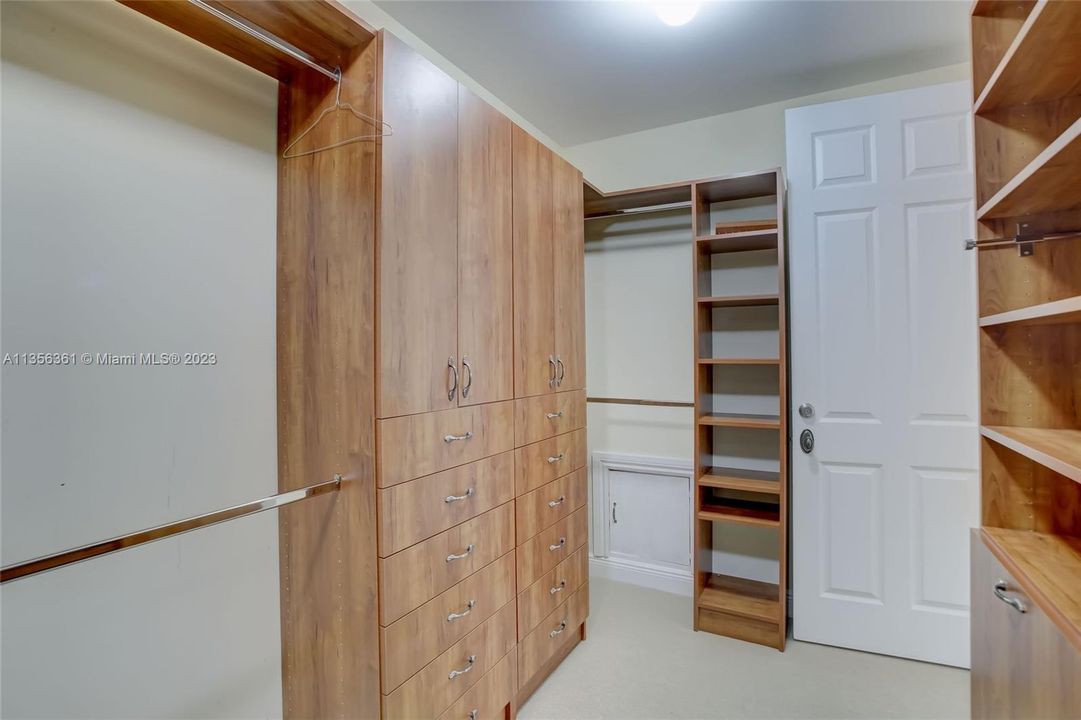 Large primary walk in closet, in addition, there is another closet!