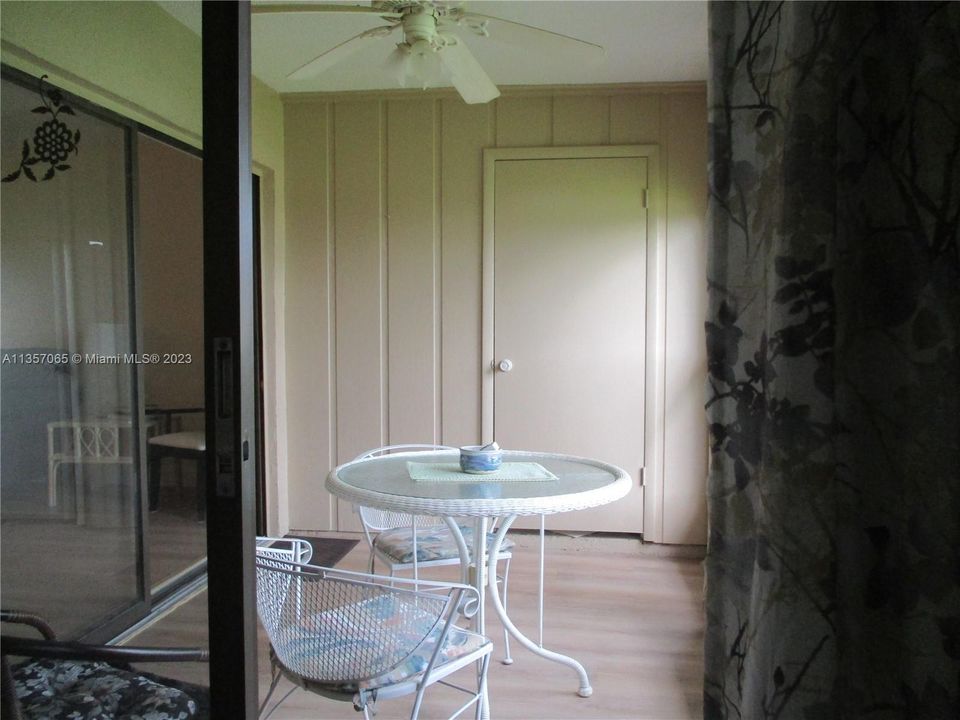 from master bedroom to patio for your morning coffee