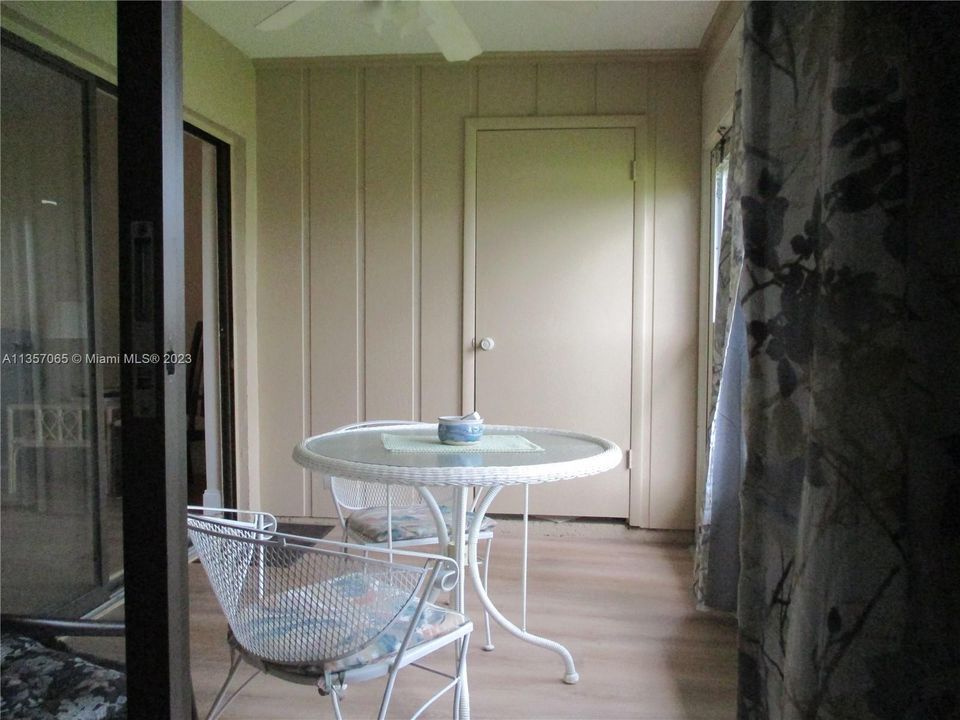 Sliding door to patio from Master bedroom