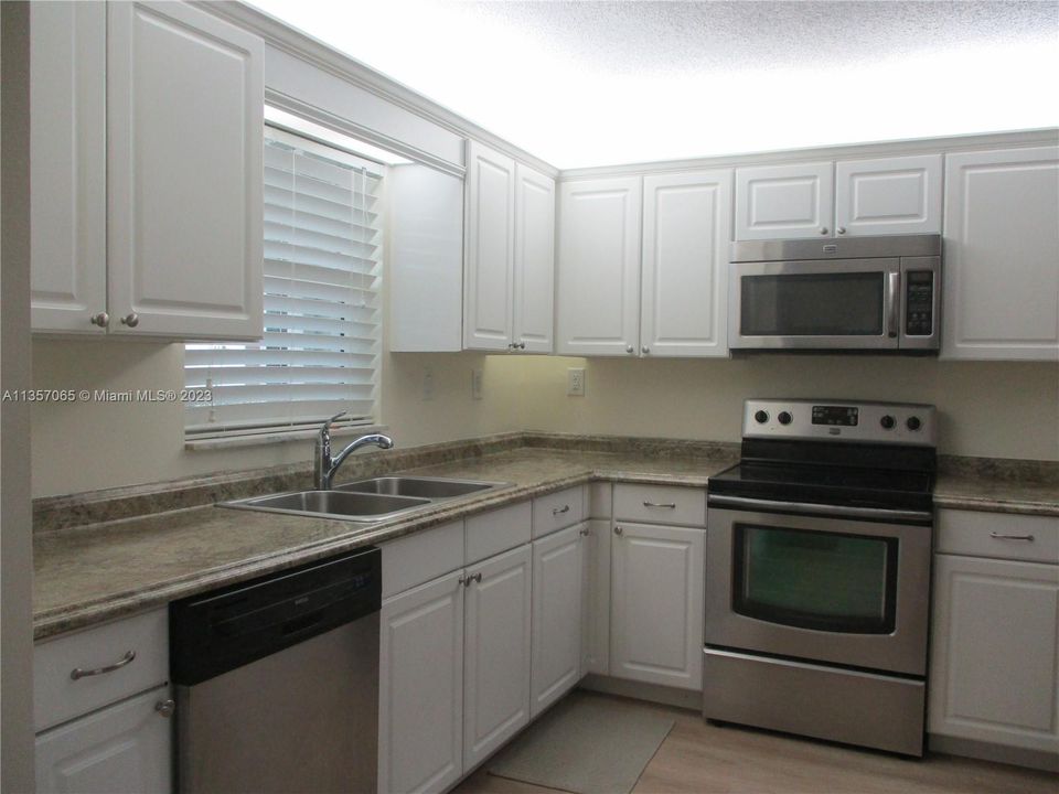 double sink with window view