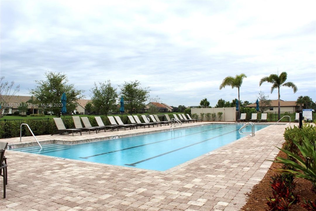 Resort Style Pool with Cabanas