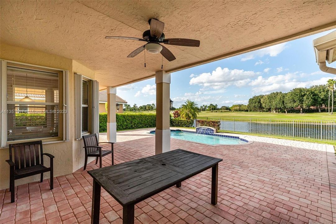 Covered patio.