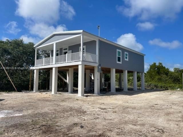 Front of house, under construction