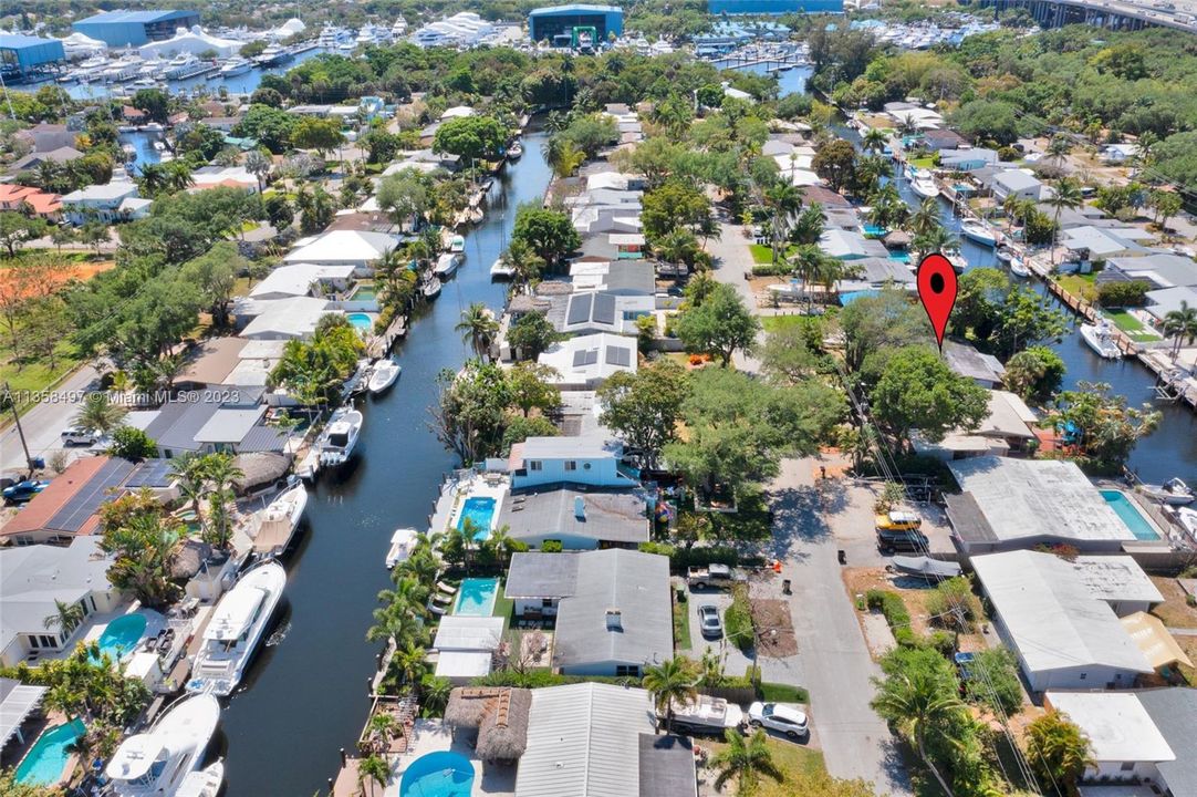 Location of Waterfront Fort Lauderdale House