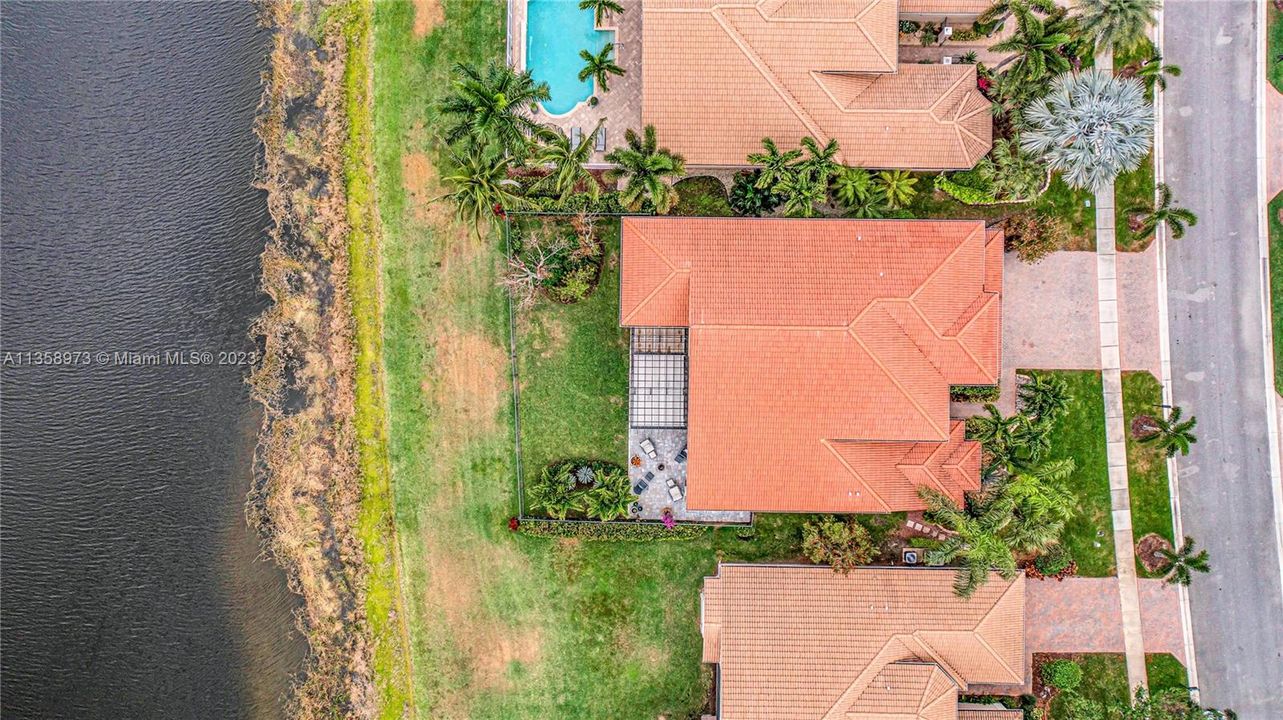 Spacious backyard has room for a pool