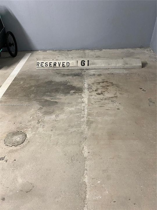 Assigned parking space