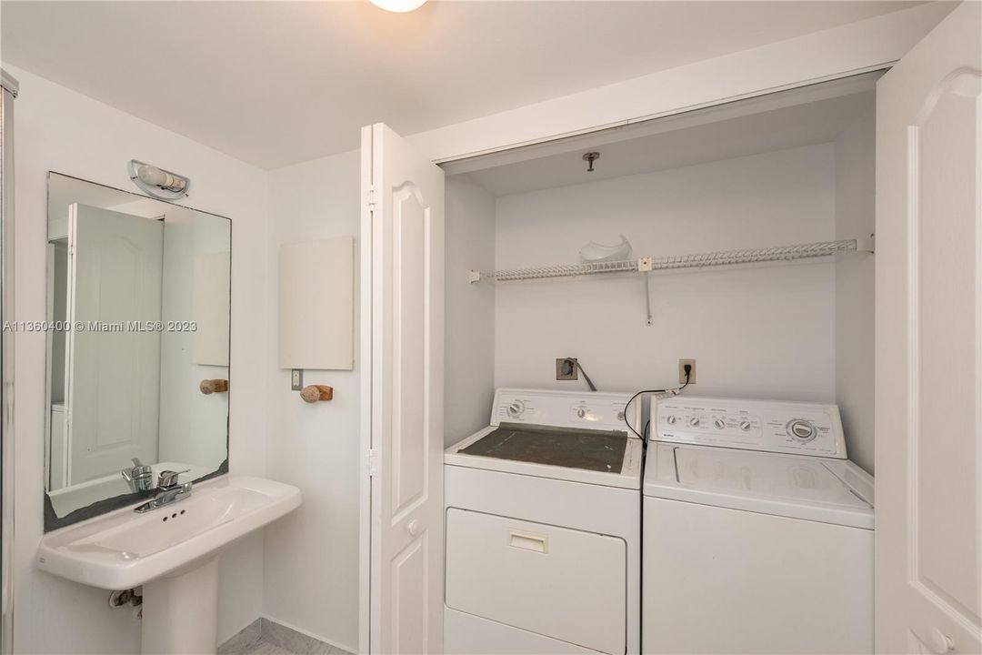 THIRD BATHROOM WITH WASHER AND DRYER