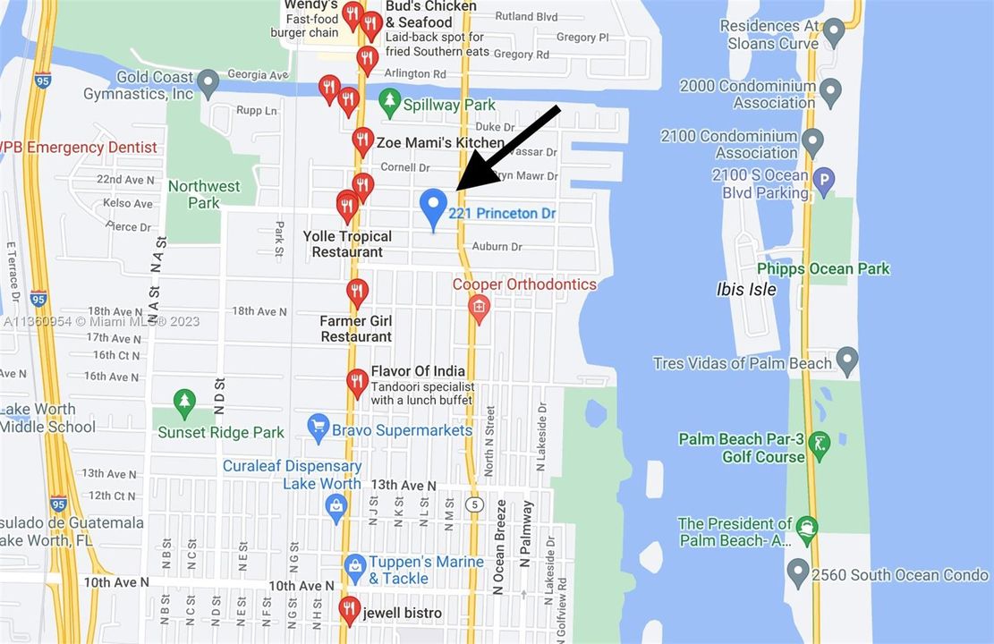 Location of property. Drone coming soon. NOT IN A FLOOD ZONE, but close to beach and intercostal.