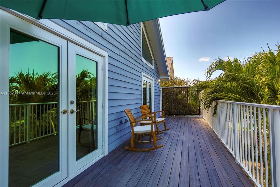 Back deck off Master Suite