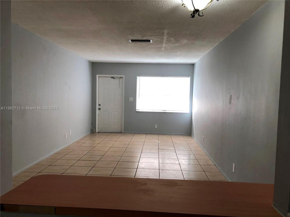 From the kitchen looking towards the front door.