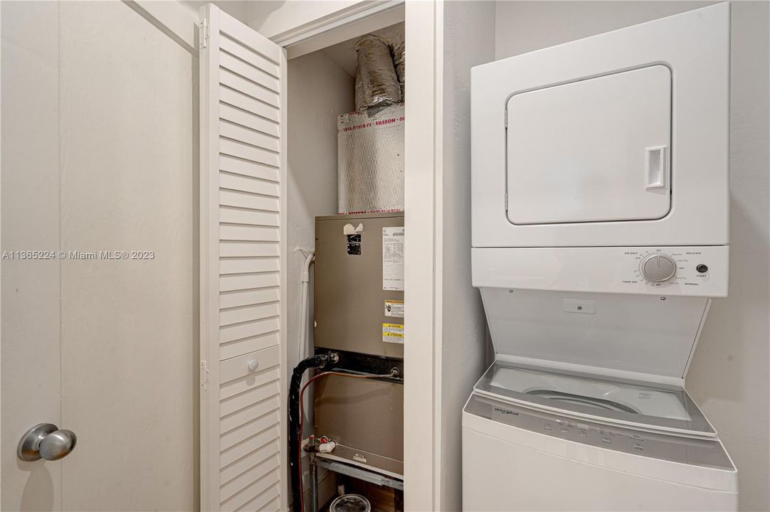 AC Closet, and Washer and Dryer