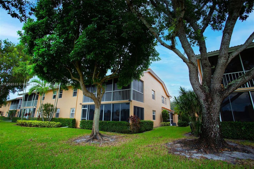 Rear View of 2nd Floor Condo near Lake