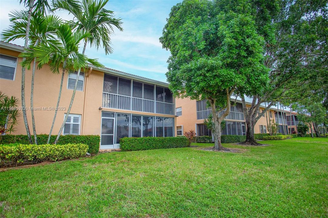 Rear View of 2nd Floor Condo near Lake