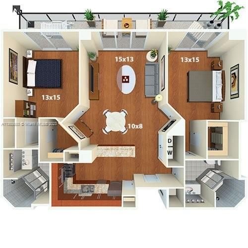 Recently Rented: $4,725 (2 beds, 2 baths, 1346 Square Feet)