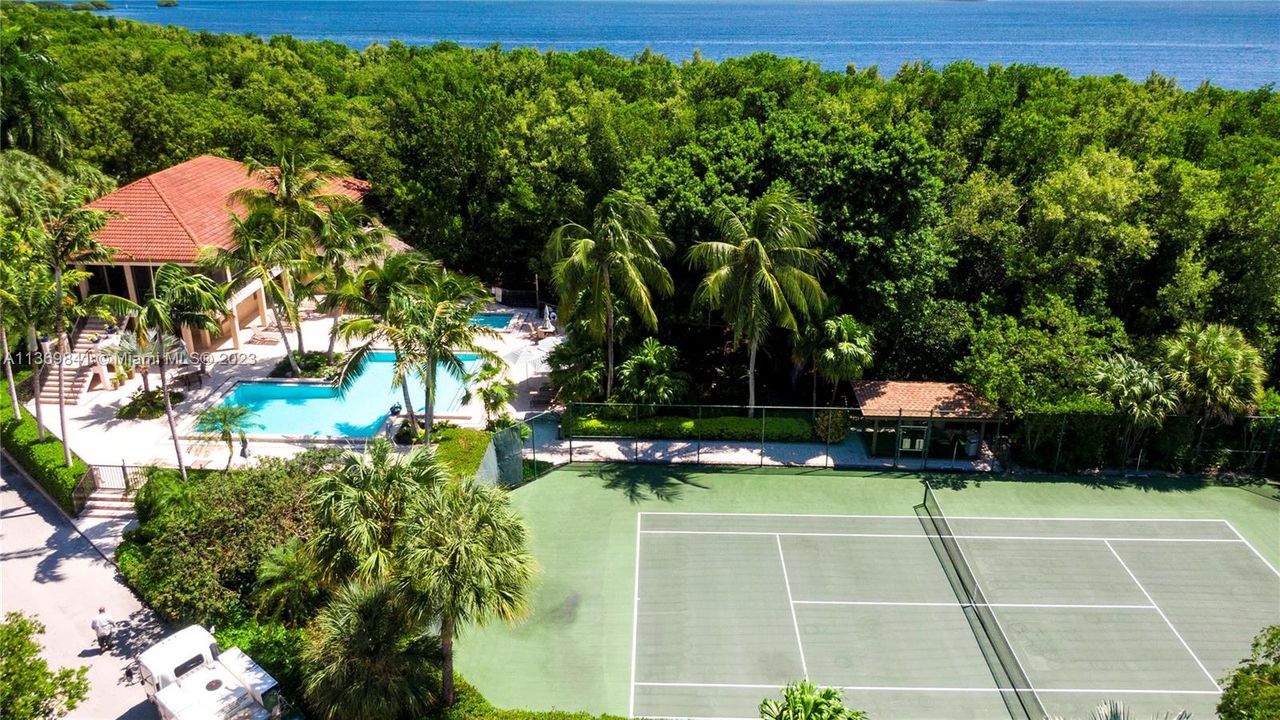 Pool and Tennis Court